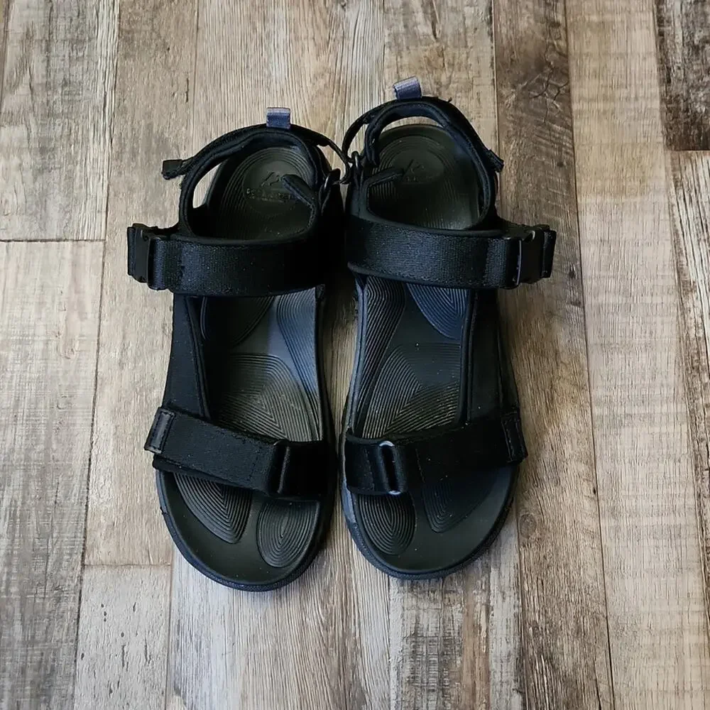 Ozark Trail‎ Mens Black Hiking Sandals Size 8 Adjustable Straps Outdoors